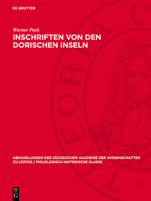 cover image of Inschriften von den Dorischen Inseln